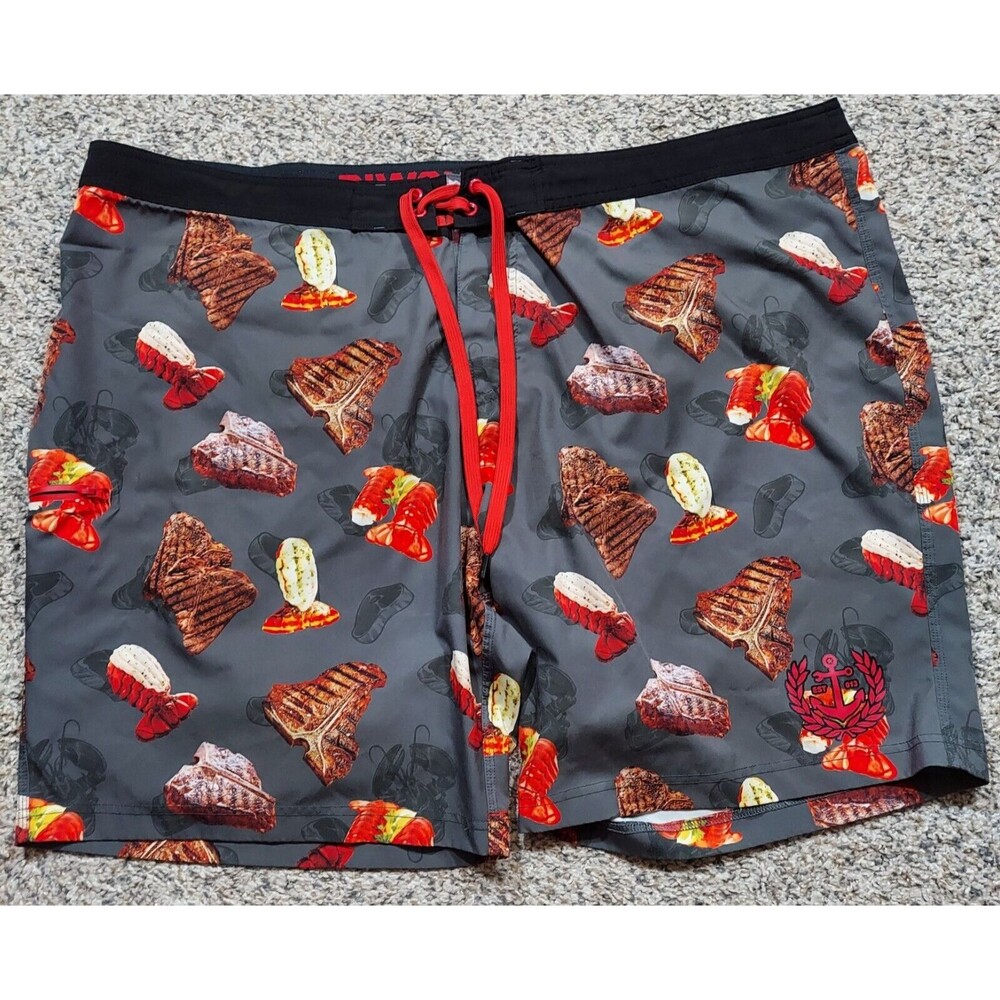 Dixxon Board Shorts Mens Sz 48 Surf and Turf Surfing Swimming EUC